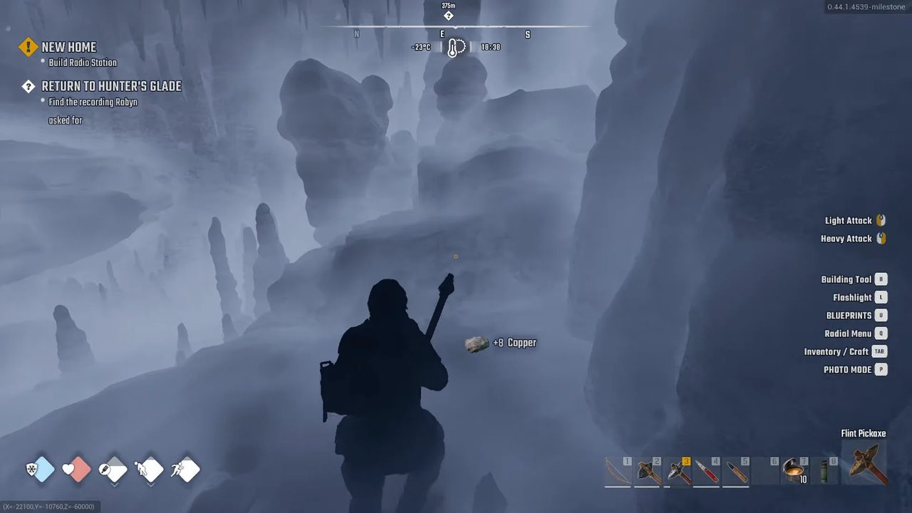 Copper mined in the Landscar Cave canyon